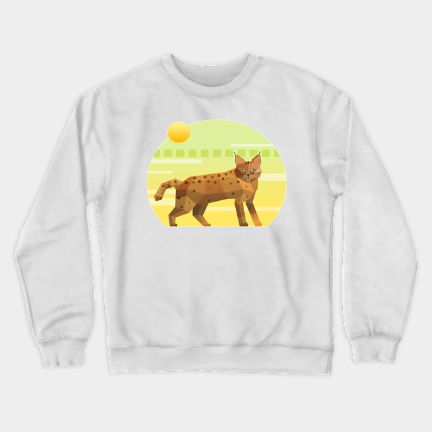 Cheetah Crewneck Sweatshirt by Brainable ART